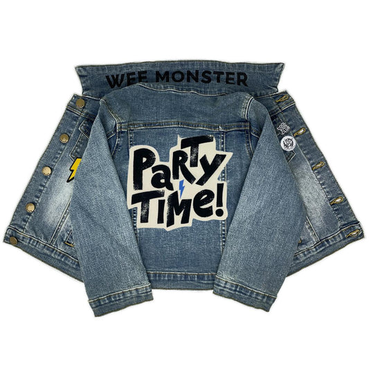 Party Time Blue Denim Jacket - Unisex