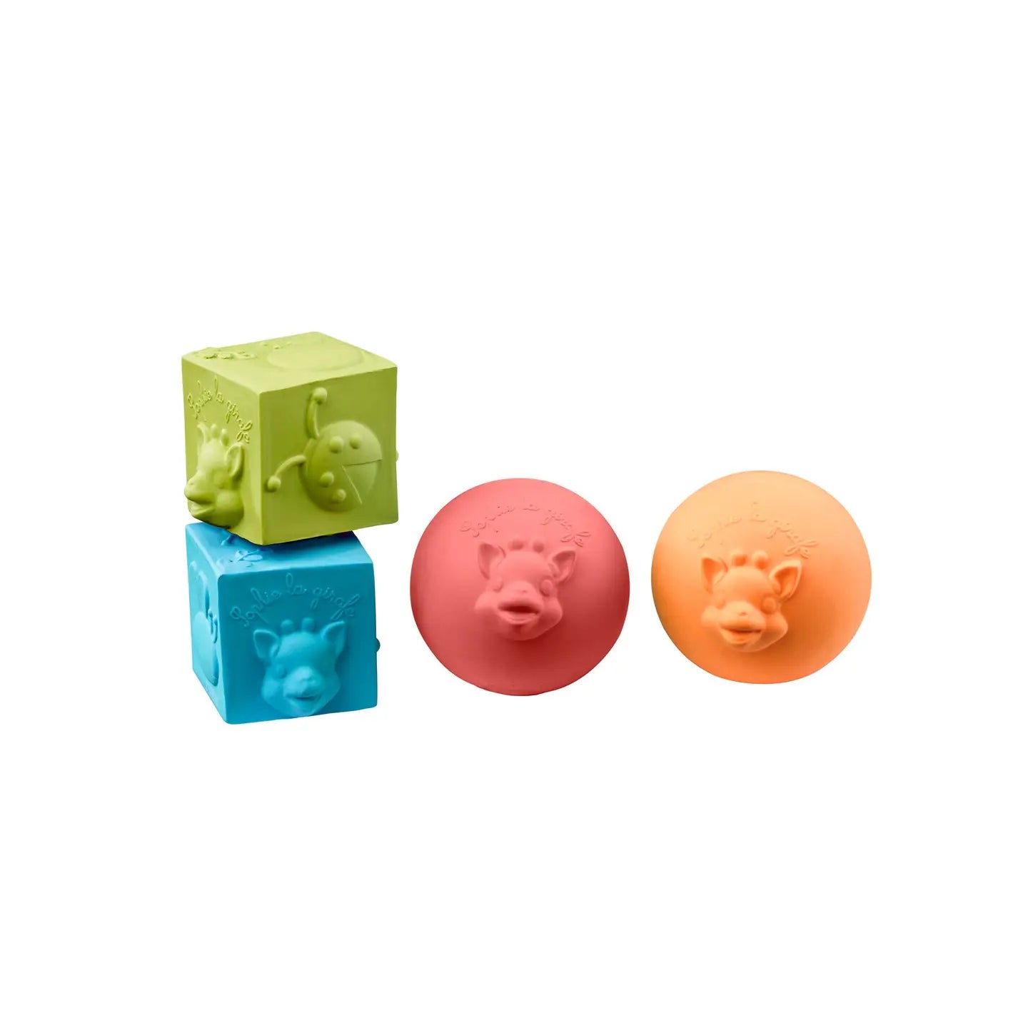 So'pure Set 2 Balls & 2 Blocks Sophie La Girafe by Calisson