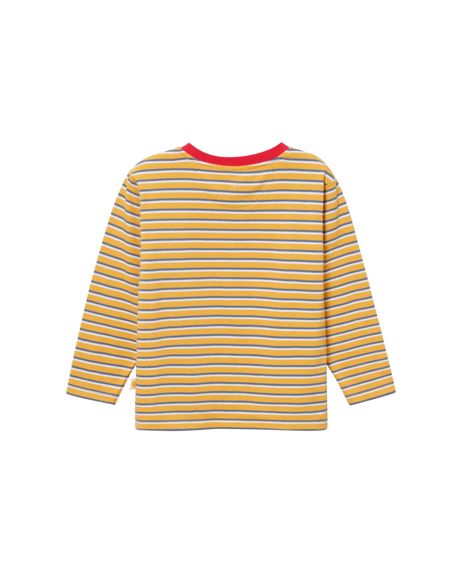 Kid Crew Neck Yellow Stripe Top Goldie&Ace