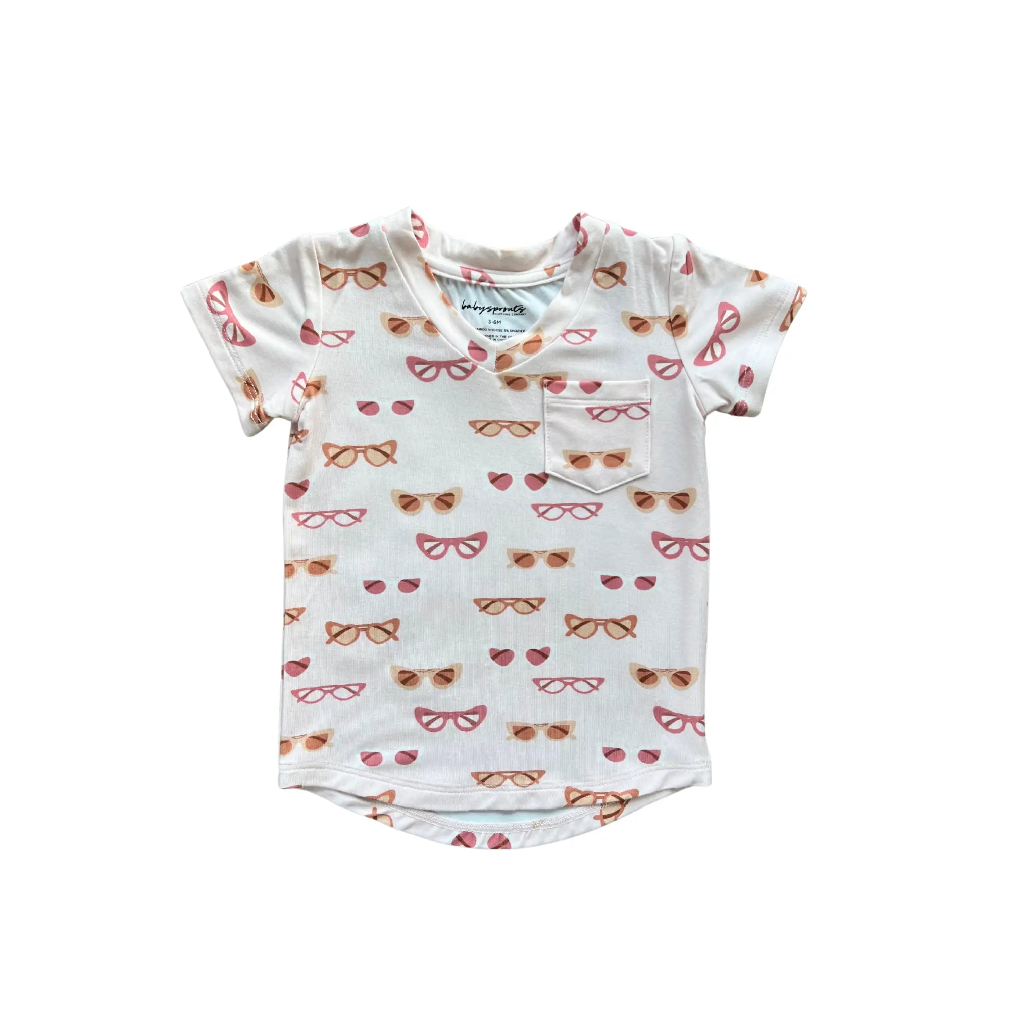 Baby Retro Shades Pocket Tee Babysprouts