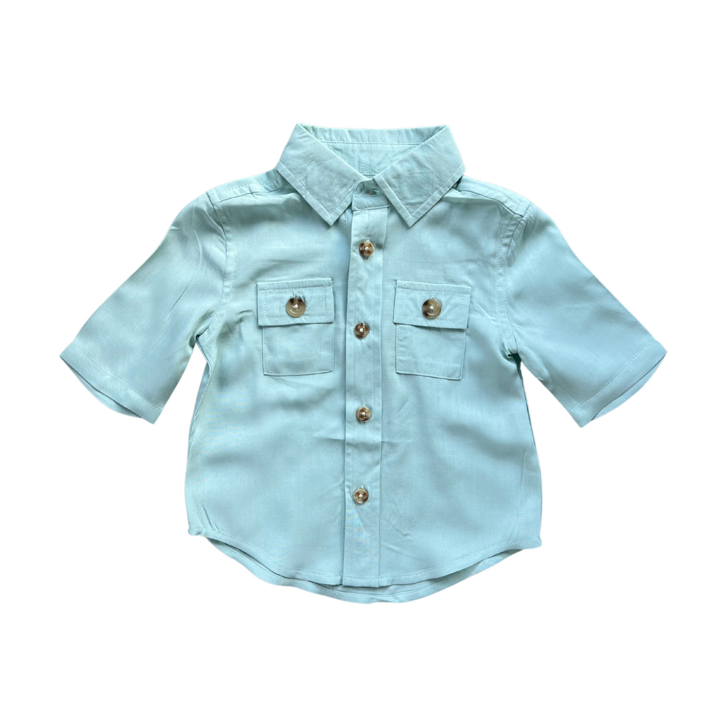 Boy's Utility Shirt in Harbor blue