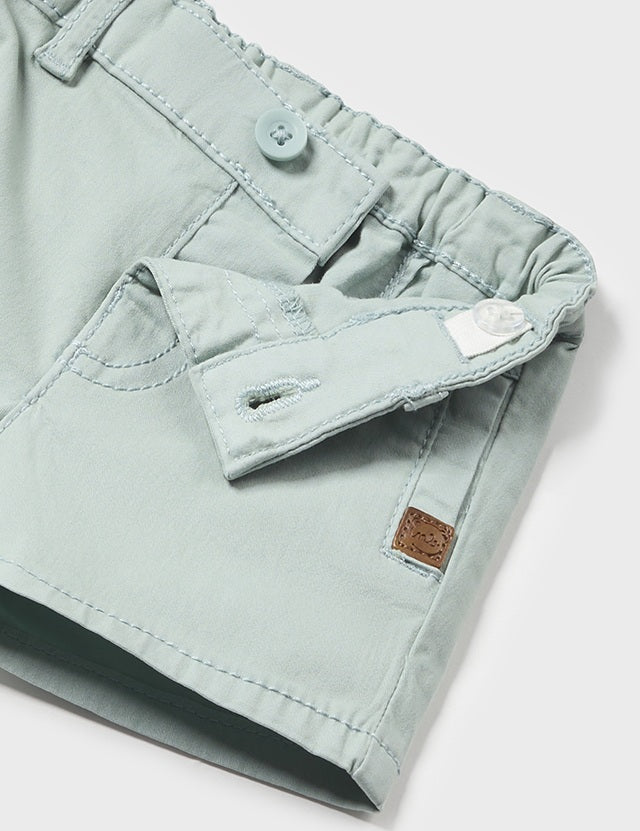 Baby Sea Foam Twill Shorts mayoral