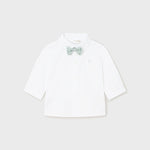 Baby Sunday Best Long Sleeve Button Down with Bow Tie mayoral
