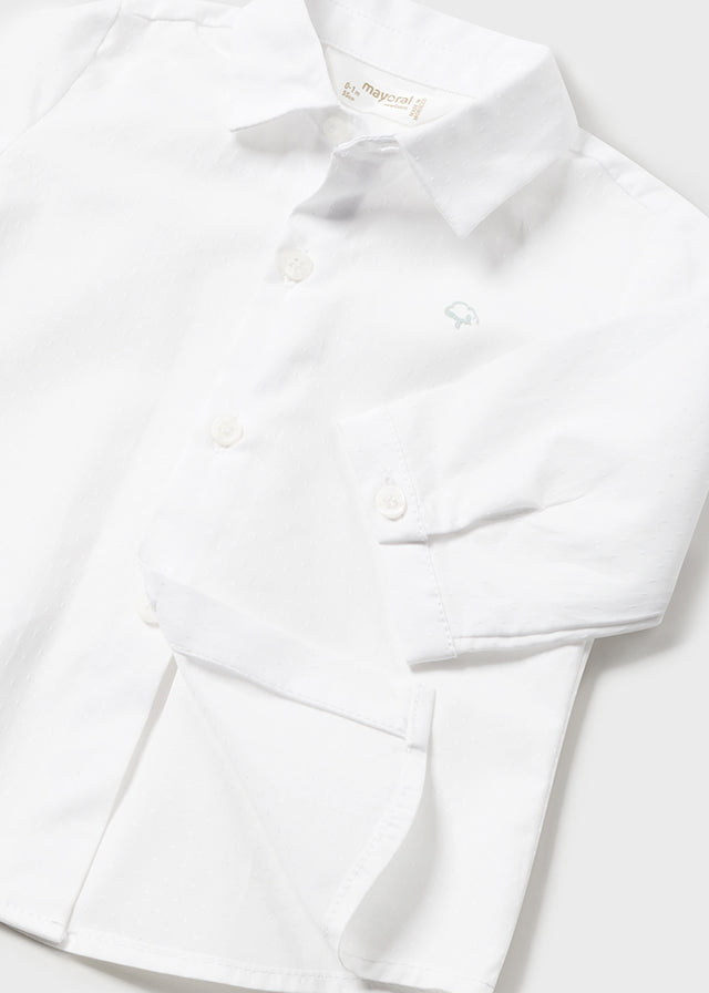 Baby Sunday Best Long Sleeve Button Down with Bow Tie mayoral