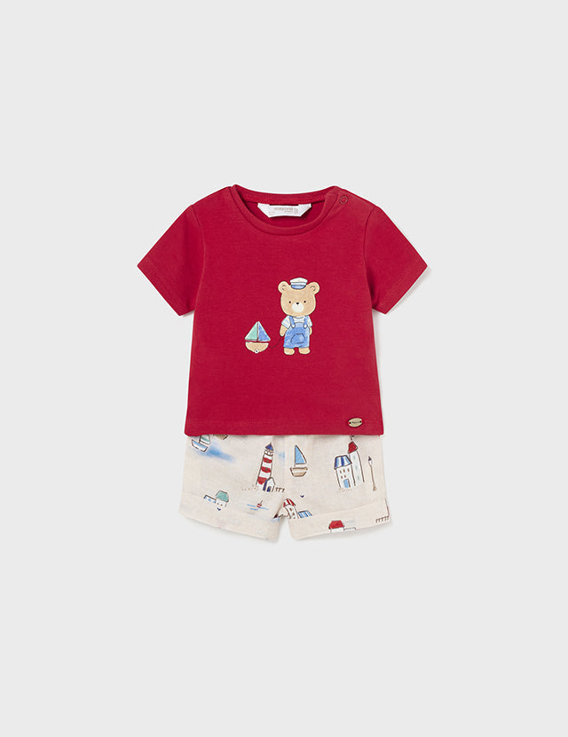 Baby Sailing Bear Short Set mayoral