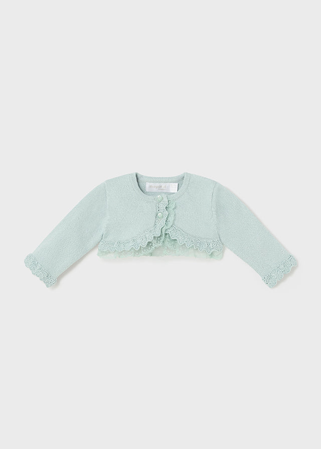 Baby Sunday Best Shrug in Jade mayoral