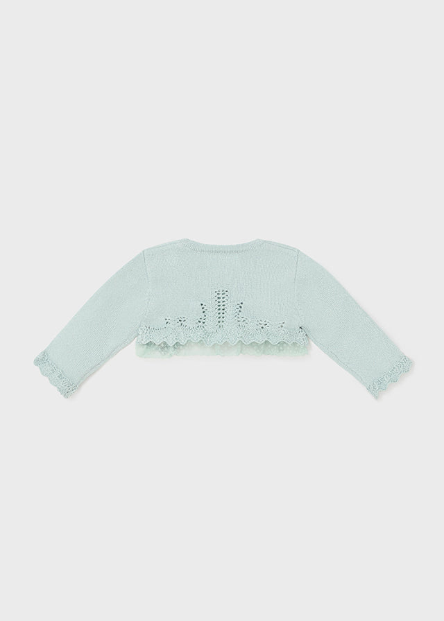 Baby Sunday Best Shrug in Jade mayoral