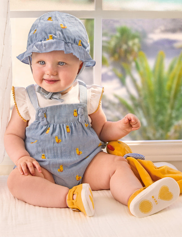 Baby Quackin' Denim Set with Hat mayoral