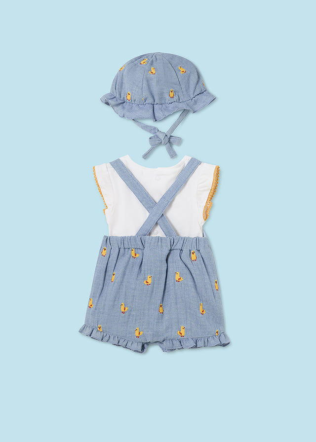 Baby Quackin' Denim Set with Hat mayoral