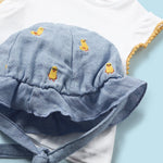 Baby Quackin' Denim Set with Hat mayoral