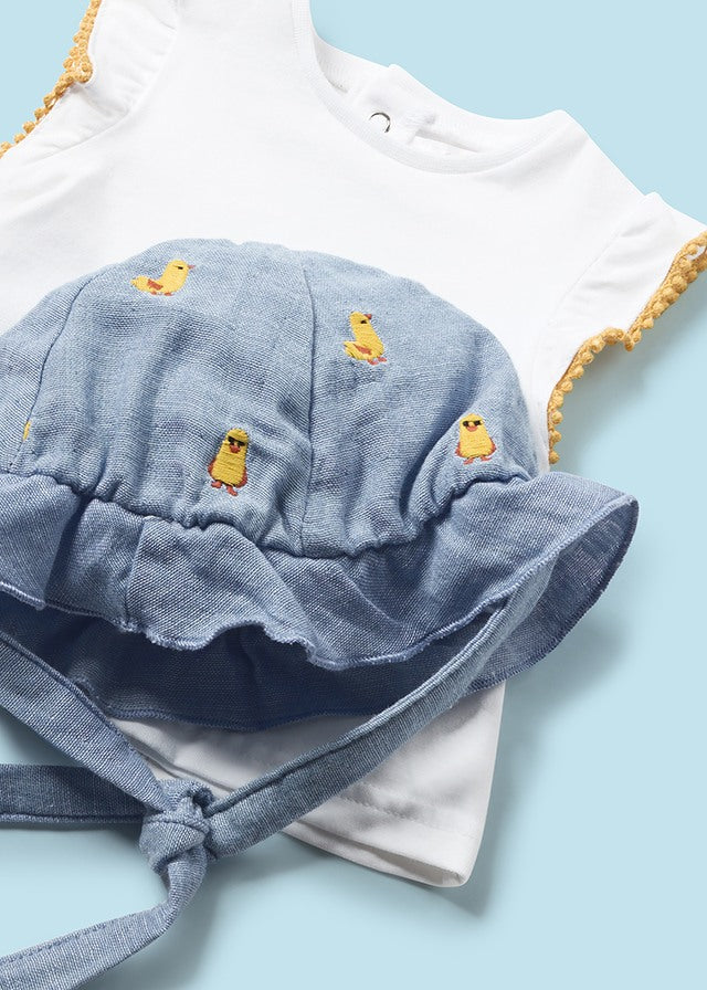 Baby Quackin' Denim Set with Hat mayoral