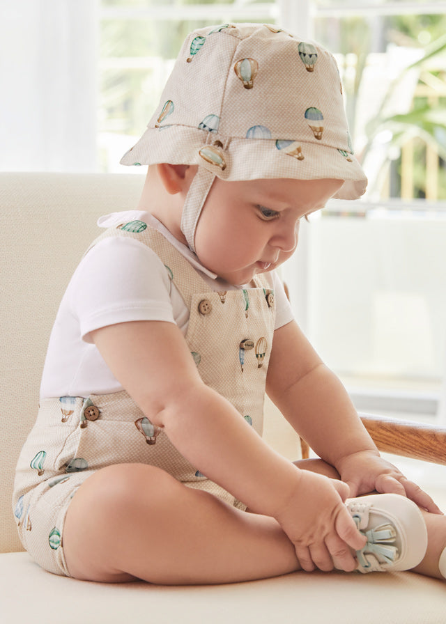 Baby Flying Fun Overall with Bucket Hat mayoral