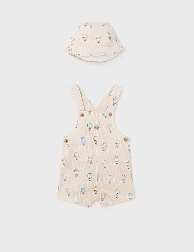 Baby Flying Fun Overall with Bucket Hat mayoral
