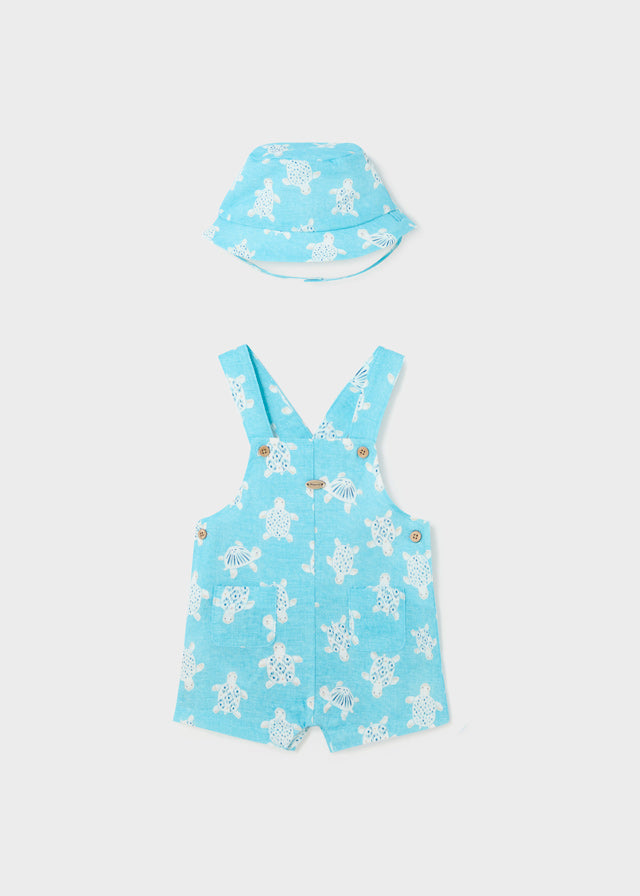 Capri Blue Overall with Bucket Hat