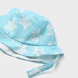 Baby Capri Blue Overall with Bucket Hat mayoral