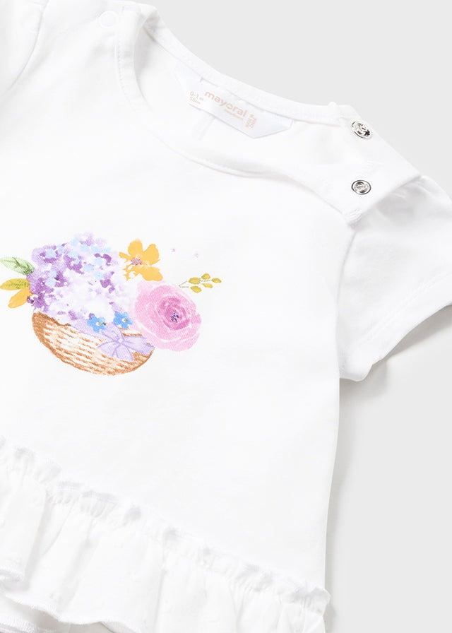 Baby Flower Field Tee and Legging Set mayoral