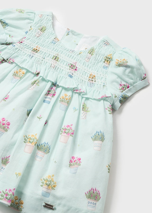 Spring Flowers Printed Dress