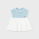 Baby Sunday Best Blue and White Dress mayoral