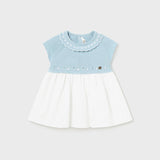 Baby Sunday Best Blue and White Dress mayoral