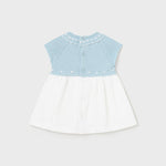 Baby Sunday Best Blue and White Dress mayoral