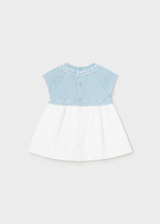Baby Sunday Best Blue and White Dress mayoral