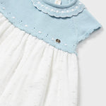 Baby Sunday Best Blue and White Dress mayoral
