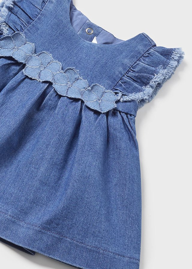 Baby Sunday Best Denim Dress mayoral