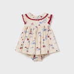 Baby Cape Cod Printed Linen Dress mayoral