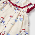 Baby Cape Cod Printed Linen Dress mayoral