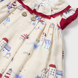 Baby Cape Cod Printed Linen Dress mayoral