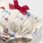 Baby Cape Cod Printed Linen Dress mayoral