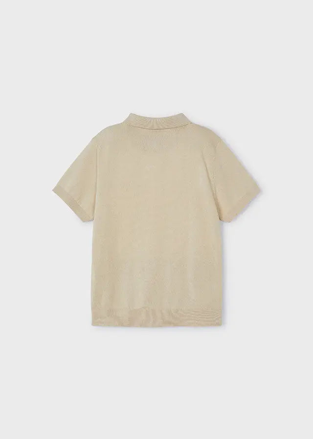 Toddler Polo Shirt in Cream mayoral
