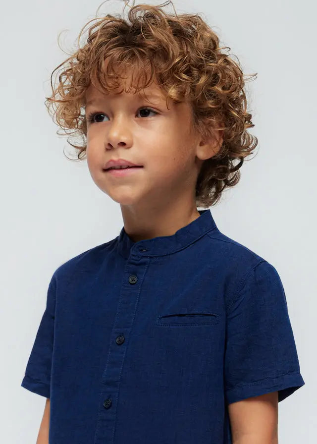 Toddler Collared Shirt in Navy mayoral