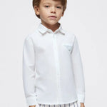 Toddler Collared Shirt in White mayoral