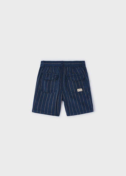 Linen Shorts in Navy