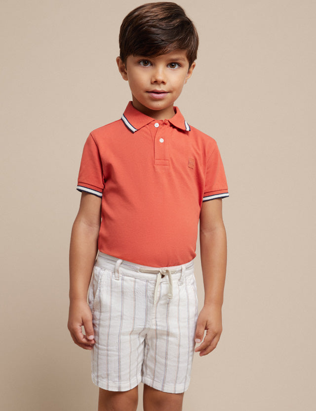 Toddler Linen Shorts in Cream mayoral