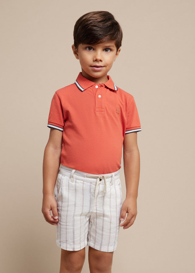 Toddler Linen Shorts in Cream mayoral