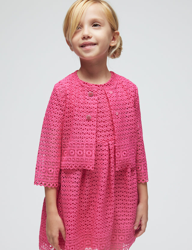 Toddler Pretty In Pink Lace Jacket mayoral