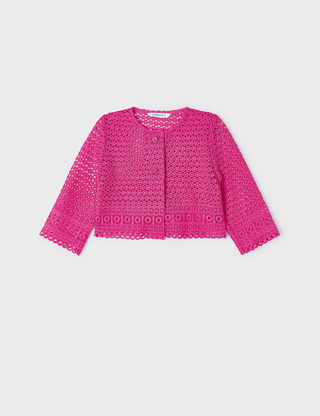 Toddler Pretty In Pink Lace Jacket mayoral
