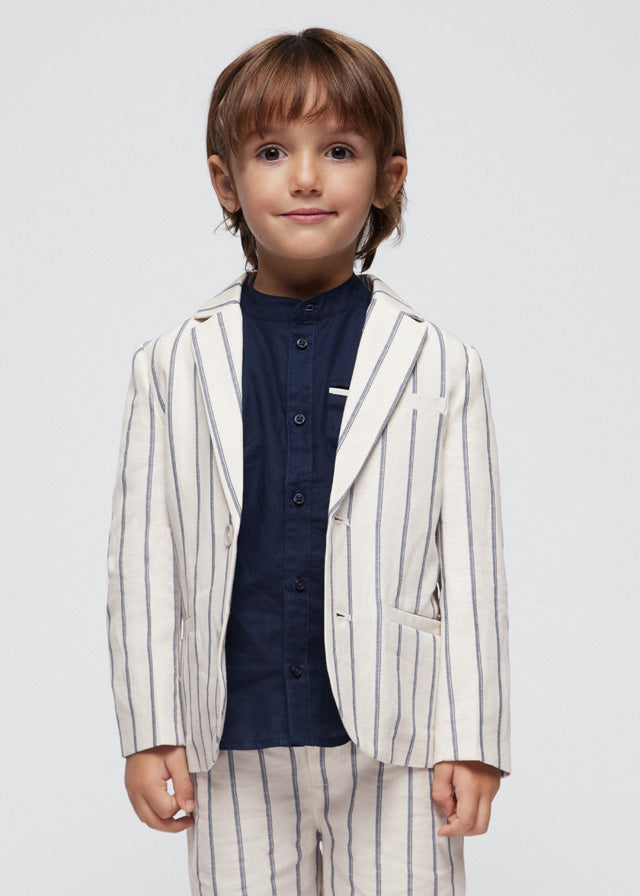 Sunday Best Striped Jacket in Navy