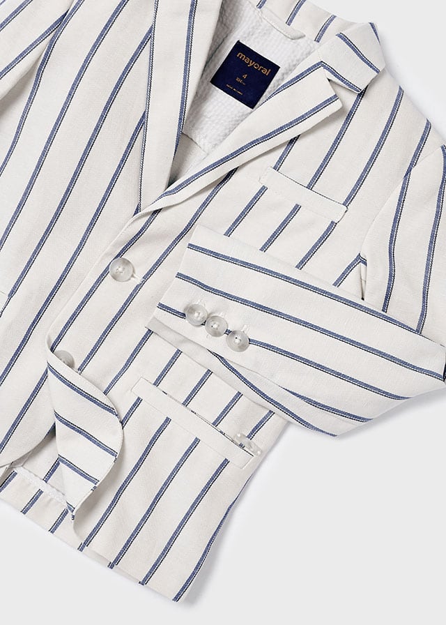 Sunday Best Striped Jacket in Navy