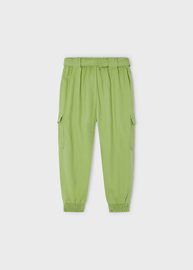 Grassy Green Cotton Tencel Pants