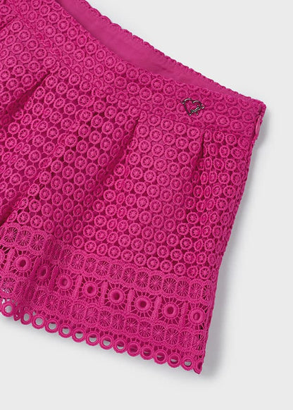 Pretty in Pink Lace Skort