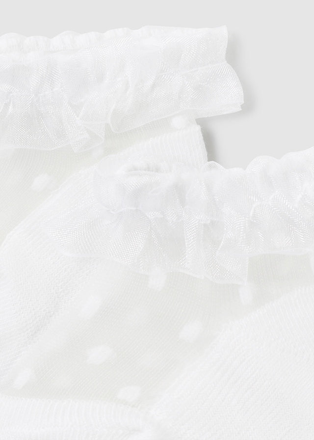 Baby Cloud White Plumeti Socks mayoral