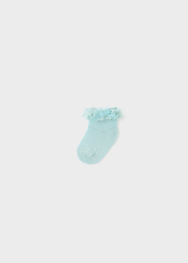 Baby Sea Foam Sunday Best Socks mayoral