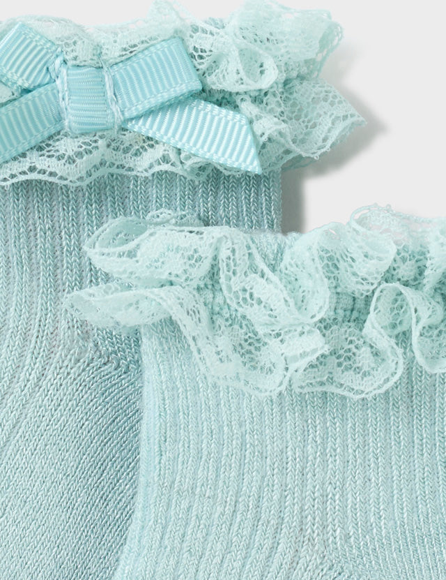 Baby Sea Foam Sunday Best Socks mayoral