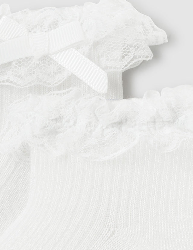Baby Cloud White Sunday Best Socks mayoral