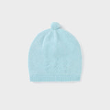 Baby Knit Cap in Glass Blue mayoral