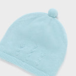 Baby Knit Cap in Glass Blue mayoral