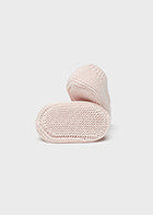 Knitting Booties in Pinky Promise Pink